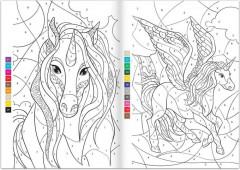 Раскраска по номерам «Волшебные единороги» - Фото 1