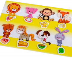 Игра настольная на липучках «Кто что ест?» - Фото 2