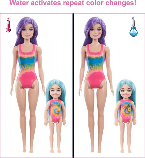 Кукла «Barbie Color Reveal Neon»