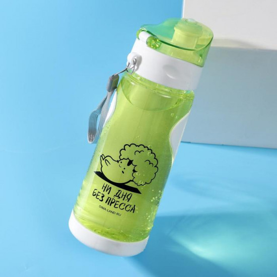 Бутылка для воды «Ни дня без пресса»