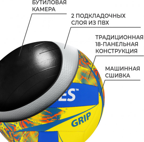 Мяч волейбольный «Grip Y»