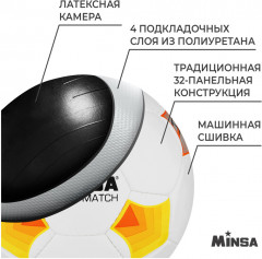 Мяч футбольный  «Futsal Match» - Фото 2
