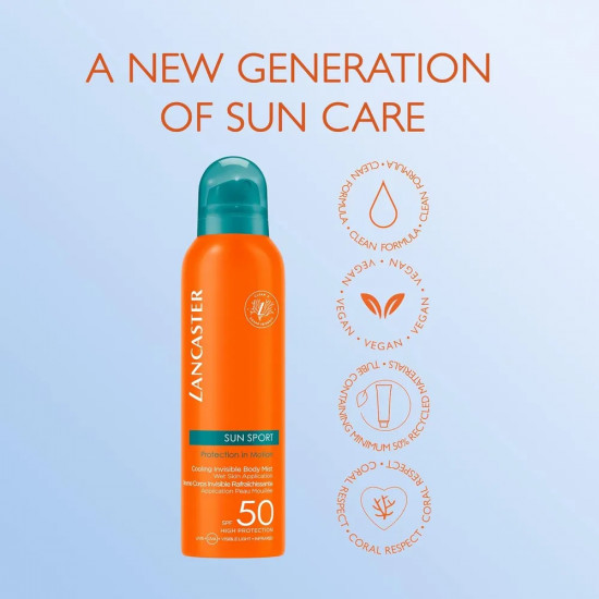 Спрей солнцезащитный для загара «Cooling Invisible Body Mist» SPF50