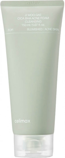 Очищающая пенка с BHA-кислотой и центеллой «Ji Woo Gae Cica BHA Acne Foam Cleansing»