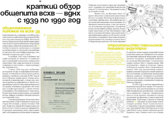 Отдых и еда на ВДНХ. Архитектурно-гастрономическое путешествие. 1939-1989