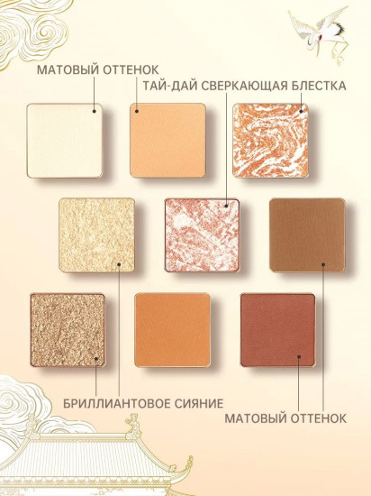 Палетка теней для век «Dreamworld 9 Colors Eyeshadow Palette», оттенок C11 Cappuccino