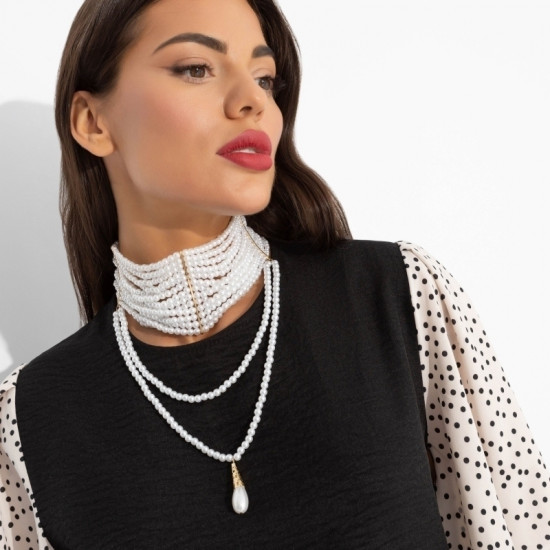 Блуза женская с дизайнерскими рукавами Значение моды (черная)