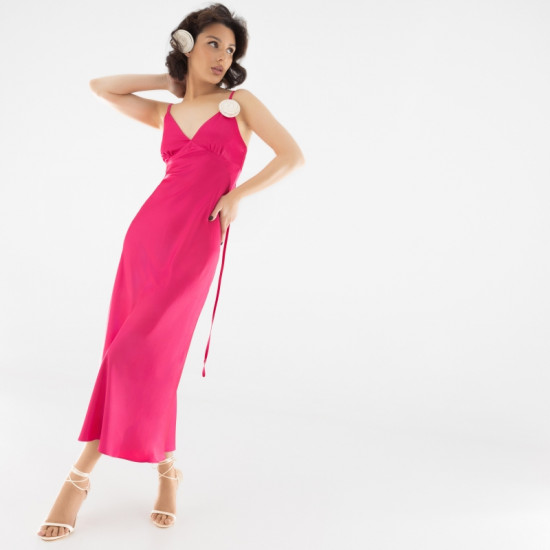 Платье женское Из шелка Очарование роскоши (pink)