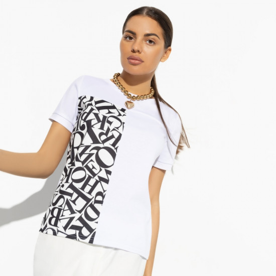 Футболка женская Стильное сочетание (эффектная)