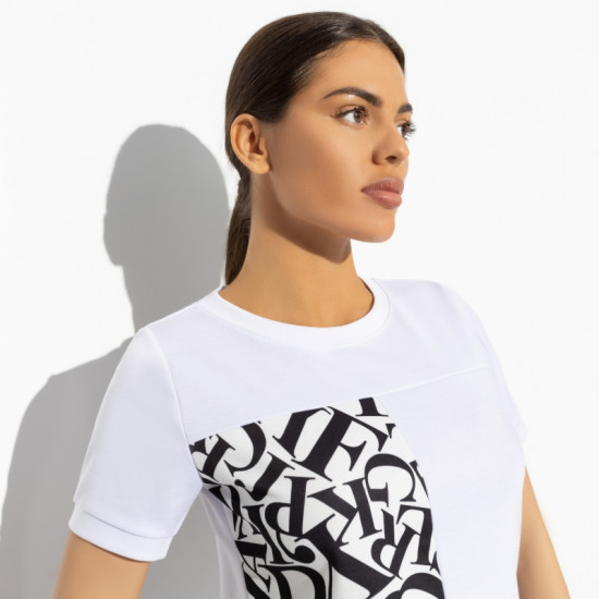 Футболка женская Стильное сочетание (эффектная)