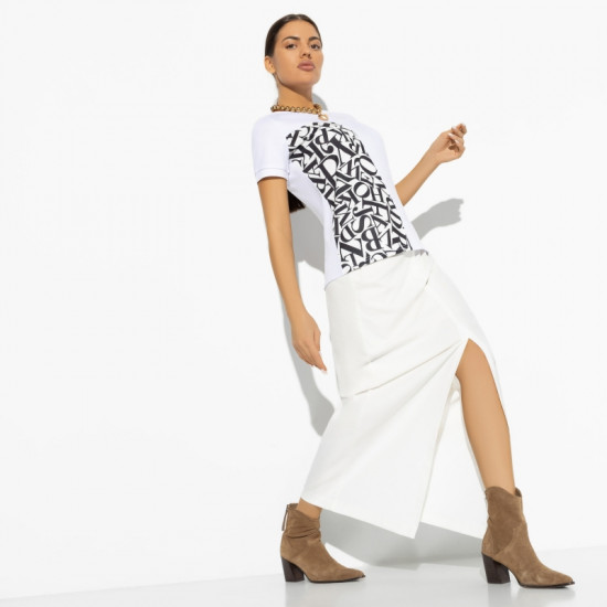 Футболка женская Стильное сочетание (эффектная)