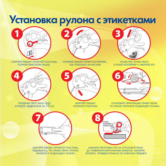 Этикет-пистолет двухстрочный