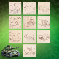 Набор заготовок деревянных для выжигания - Фото 1