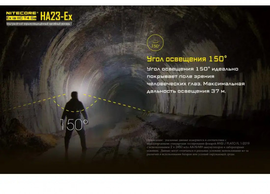 Налобный фонарь Nitecore HA23-Ex