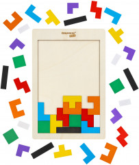 Головоломка развивающая деревянная «Тетрис» - Фото 10