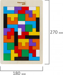 Головоломка развивающая деревянная «Тетрис» - Фото 11