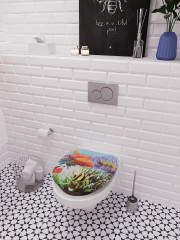 Сиденье для унитаза «Золотая рыбка» - Фото 1