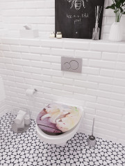 Сиденье для унитаза «Лилии» - Фото 1