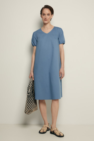 Платье А-силуэта с коротким рукавом