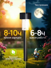 Набор светильников садовых на солнечной батарее - Фото 4