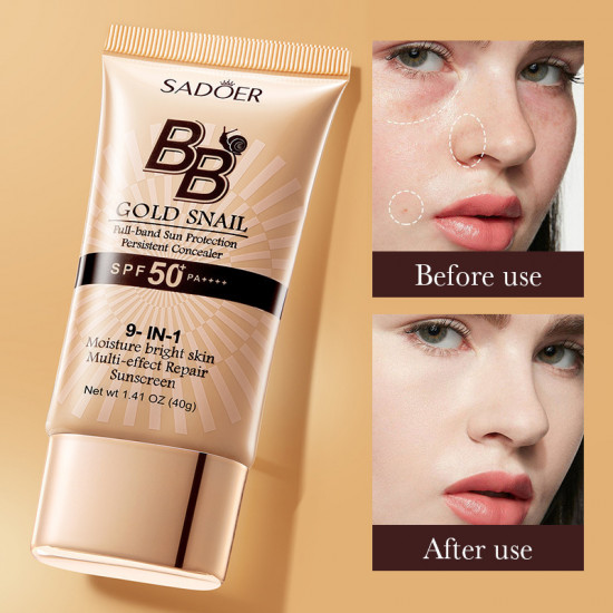ВВ-крем с муцином улитки SPF 50 PA++++ «Gold Snail», оттенок Natural
