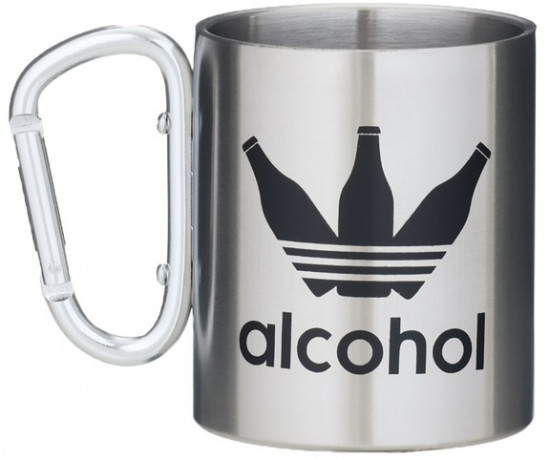 Термокружка с карабином Alcohol