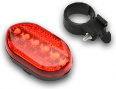 Фонарь велосипедный задний водонепроницаемый - Фото 1