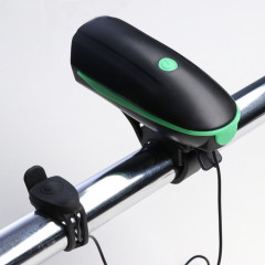 Фонарь велосипедный передний водонепроницаемый с сигналом - Фото 2