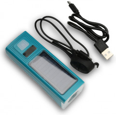 Фонарь велосипедный передний водонепроницаемый с сигналом - Фото 1