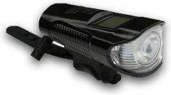 Фонарь велосипедный передний водонепроницаемый с сигналом - Фото 1