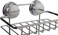 Полка настенная двухъярусная на присосках W6753-24 - Фото 3