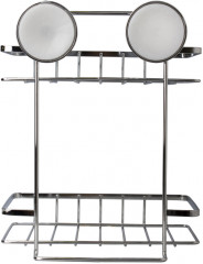 Полка настенная двухъярусная на присосках W6753-24 - Фото 4