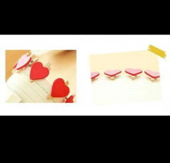 Прищепки с сердечками на бечёвке - Фото 1