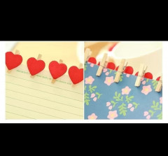 Прищепки с сердечками на бечёвке - Фото 3