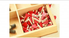 Прищепки с сердечками на бечёвке - Фото 4