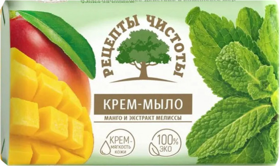 Крем-мыло туалетное «Манго и экстракт мелиссы»