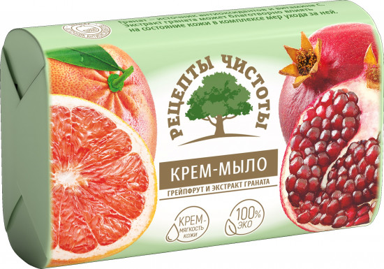 Крем-мыло туалетное «Грейпфрут и экстракт граната»
