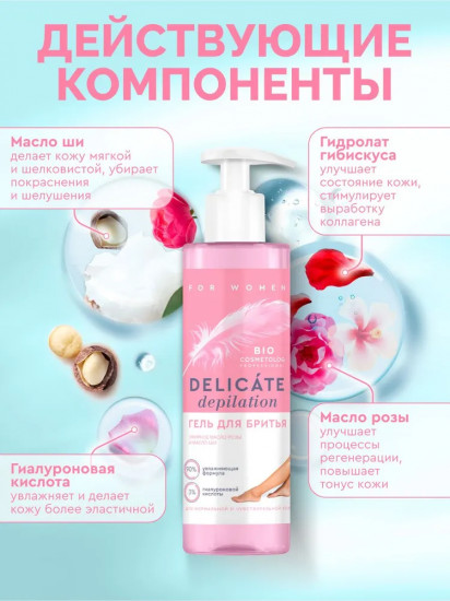 Гель для бритья «Delicate Depilation»