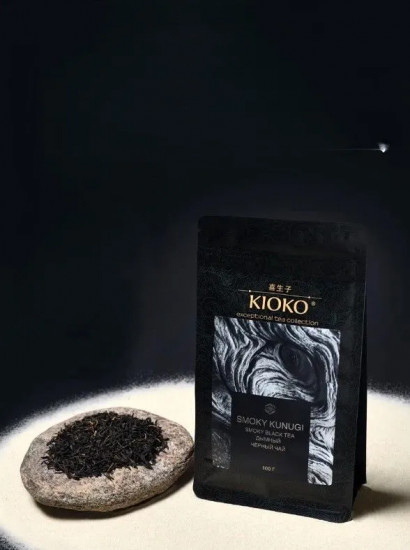 Чай черный дымный листовой «Smoky Kunugi»