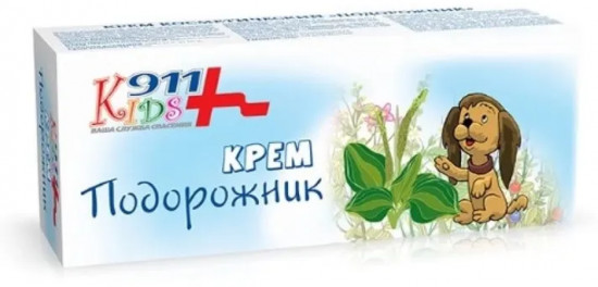Крем детский подорожник при ссадинах и ушибах «Подорожник»