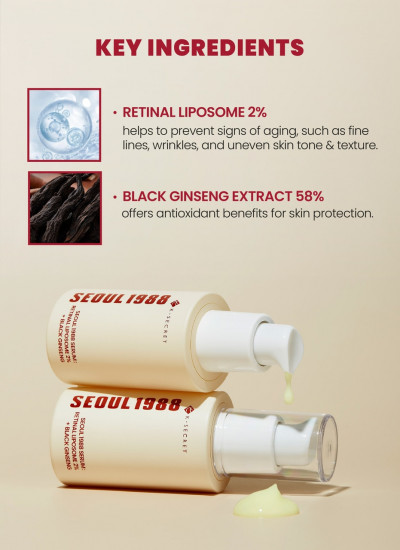 Сыворотка для лица с ретиналем антивозрастная «Retinal Liposome 2% + Black Ginseng»