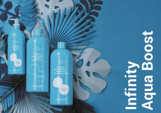 Шампунь для волос увлажняющий «Aqua Boost Shampoo Keratin+»