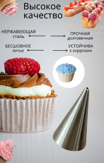 Насадка кондитерская для росписи айсингом, надписи №1