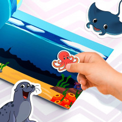 Альбом наклеек «Весёлые зверята» - Фото 4