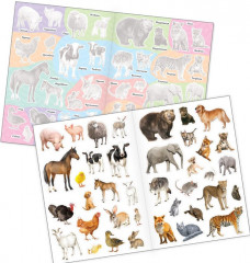 Наклейки многоразовые «Мамы и малыши», формат А4 - Фото 1