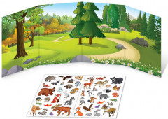 Наклейки многоразовые «Кто живёт в лесу» - Фото 2