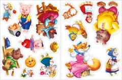 Наклейки обучающие «Сказки» 12 стр. - Фото 3