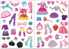 Многоразовые наклейки набор «Для девочек», А4, 2 шт. - Фото 2