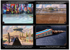 Наклейки многоразовые в альбоме «Тачки», 2 шт., формат А4, Дисней - Фото 1