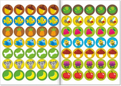 Наклейки-кружочки набор «Знакомимся с животными», 3 шт. по 16 стр. - Фото 6